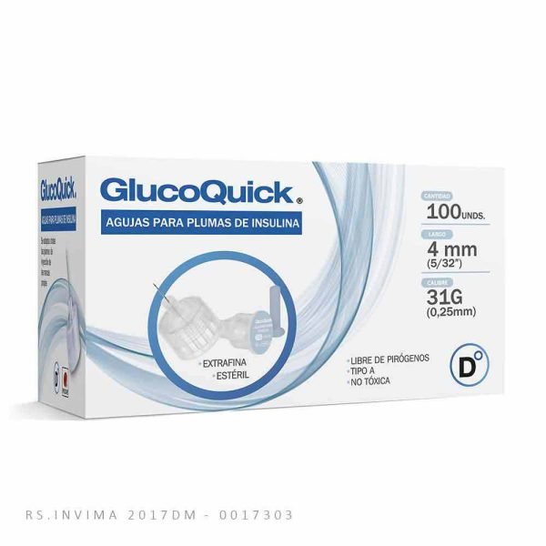 GLUCOQUICK® AGUJAS PARA PLUMAS DE INSULINA