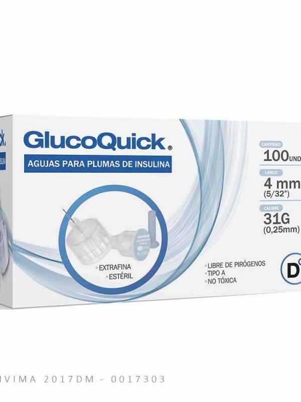 GLUCOQUICK® AGUJAS PARA PLUMAS DE INSULINA