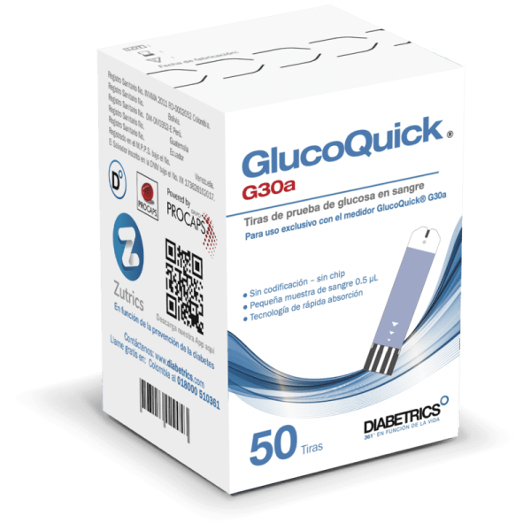 TIRAS DE GLUCOMETRIA G30