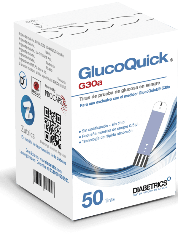 TIRAS DE GLUCOMETRIA G30
