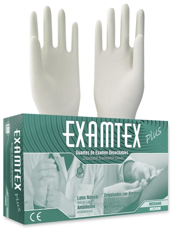 GUANTES DE LATEX CON TALCO